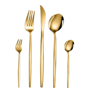 Gold Flatware Set