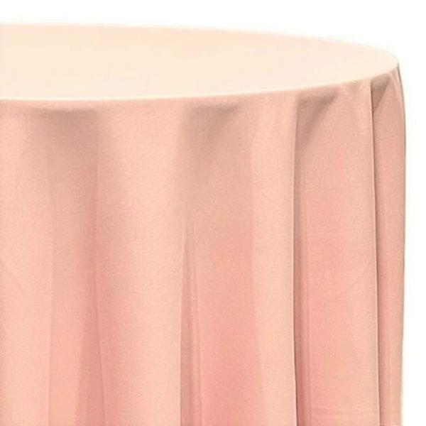 Round Blush Pink Scuba Tablecloth
